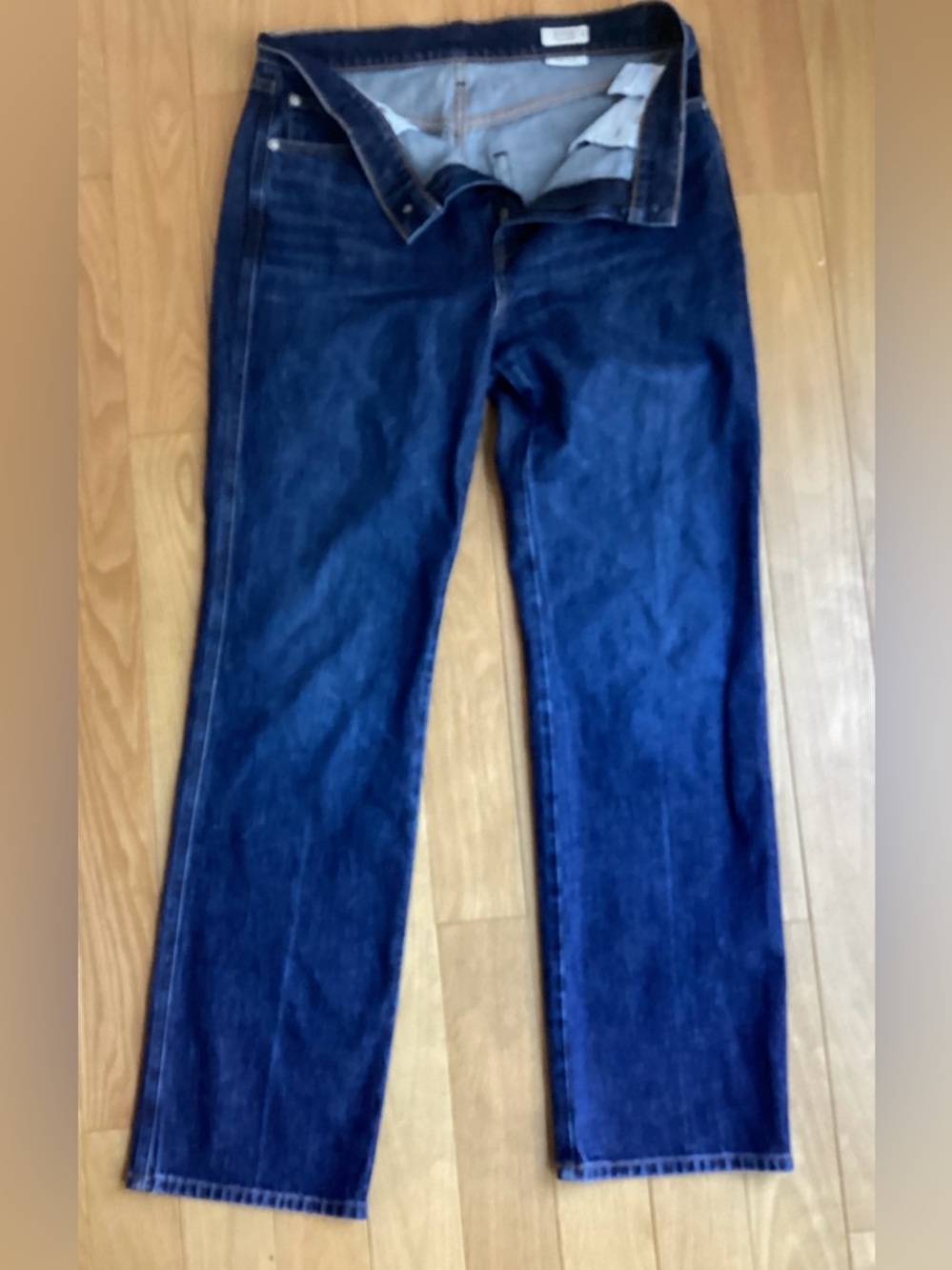 AYR High Rise Wide Leg Jeans Dark Indigo Size 30 Made in LA - Picture 4 of 6